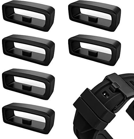 6 Stück Silikon Uhrenarmband Schlaufe Ersatz Uhrenarmband Band Loops Uhrenarmband Halter Uhrenarmband Keeper 22mm