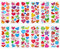 Cobee 3D Liebes Herz Aufkleber für Kinder, 12 Bögen Bunte Puffy Aufkleber Liebes Aufkleber für Kinder Herz dekorative Aufkleber Lehrer Belohnungs Aufkleber für Jungen Mädchen Bastelparty