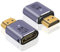 Maxhood HDMI Extender 8K, UHD 48Gbps HDMI 2.1 Male to Female Extension Adapter Extender Connector Supports 8K@60Hz, 4K@120Hz, 3D HDR for Laptop,DVD,TV, Monitors,TV, PS5, 2-Pack