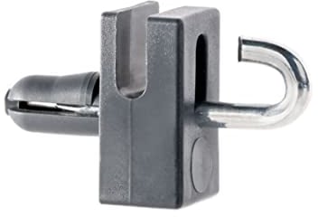 EMFA Supports de fil de tension avec clou à crochet pour clôture – lot de 50 pieces – Vert - Plastique polyéthylène – Accessoire pour grillage de jardin