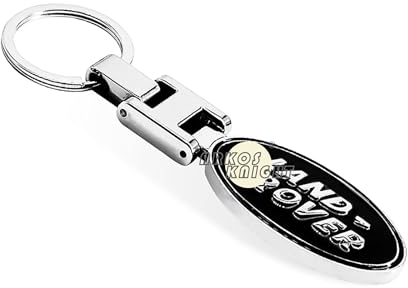 ARKOSKNIGHT Kreativer Auto-Logo-Schlüsselanhänger für Auto, 3D-Chrom-Metalllegierung, Schlüsselanhänger, Geschenke für Frauen und Männer, Schlüsselanhänger, Universalgröße, Lan-Rover, Standard