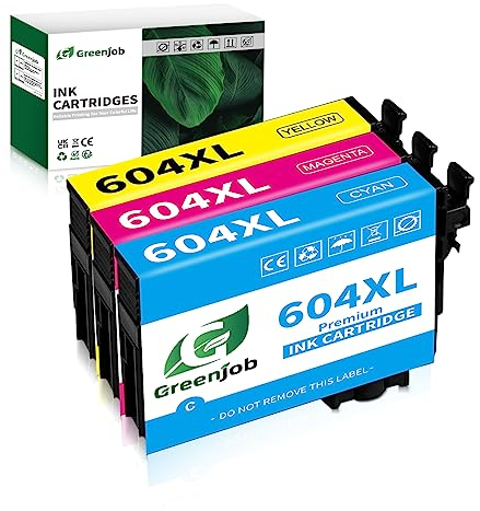 Greenjob 604XL Patronen für Epson 604 Multipack Kompatibel mit Epson Expression Home XP-2200 XP-2205 XP-3200 XP-3205 XP-4200 Workforce WF-2910 WF-2930 WF-2935 (2 Cyan, 2 Magenta, 2 Gelb)