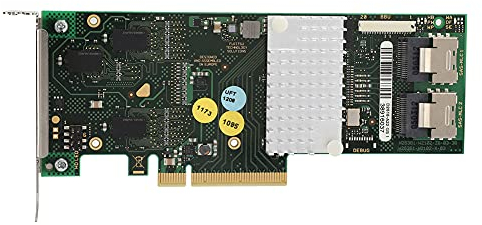 Akozon Connettore Mini SAS SFF 8087 X4, D2616 SAS2108 SATA Raid 6Gbs 512M Cache Array Controller PCI Scheda Baffle Basso Otto Porte SATA Interne