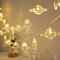 XINGHE LED Acryl Weltall Lichterketten,Astronaut Rakete Lichterketten, Batteriebetrieben f¨¹r Weihnachten Geburtstag Holiday Party Schlafzimmer Indoor & Outdoor (1.5M, Warmwei?)