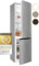 Exquisit® Frigorífico Combi, 253L, Clase C, Color inoxlook, Cajón Verdulero, Estantes de Cristal, Altura Regulable, Tiradores Integrados, Luz LED, Medidas 180,5x54,5x60cm