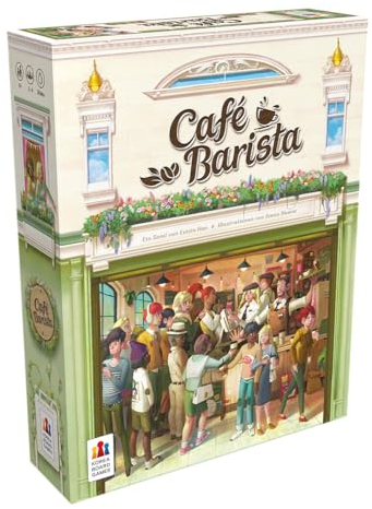 Korea Board Games, Café Barista, Familienspiel, Brettspiel, 2-4 Spieler, Ab 8+ Jahren, 30 Minuten, Deutsch, Mehrfarbig, Bunt