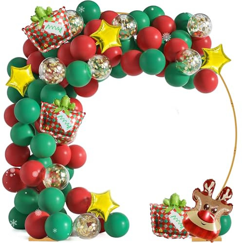 2,2 M Kit Arco di Palloncini Rotondo, Kalolary Kit Supporto Per Fondale In Metallo Dorato Cornice Per Arco Palloncini Grande Supporto Fondale Rotondo Feste Compleanno Anniversario Per Cerimonie Nozze