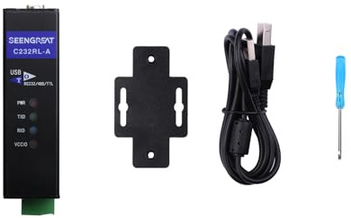 SEENGREAT Industrial USB to RS232 RS485 TTL Converter Adapter | FT232 Chip | Isolated Serial Communication | Compatible with Windows, Linux, macOS, Android | DIN Rail & Bracket Mount
