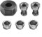 YUANGANG M17 Spannzangenadapter, mit Mutter für Graviermaschine, Graviermaschine, Trimmmaschine, elektrische Oberfräse, 6 Stück, Z2CA9Y0N807E05IVB0BV60SK01917L