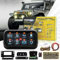 Pannello Interruttori a 8 Gruppi 12V/24V, Universale Kit Pannello Interruttori Intelligenti con Pannelli Interruttori Tattili Dimmerabili RGB Sette Colori per Auto Camion SUV Camper Barca RZR