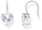 Thomas Sabo Ohrhänger mit weißem Zirkonia-Herz 925 Sterlingsilber H2288-051-14