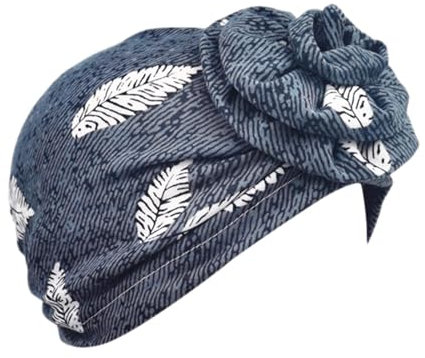 Chemo Kopfbedeckung Damen Mützen Für Krebskranke Frauen Elegante und Bequeme Bambus-Chemo-Kopfbedeckung für Frauen, Weiche und atmungsaktive Turbane, Modische und stilvolle