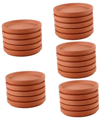 Yardwe Lot De 5 Plateaux Dégouttage pour Plantes en Pot Soucoupes pour Pots De Fleurs 5 Pièces X 5