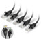 Spetstech Patch Cable 5pcs CAT6 (Black, 0.5m)