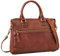 STILORD 'Corrine' Modische Handtasche Damen Leder Mittelgroß Shopper mit Reißverschluss Henkeltasche und Schultertasche Frauen Lederhandtasche Damen Echtleder, Farbe:porto - cognac