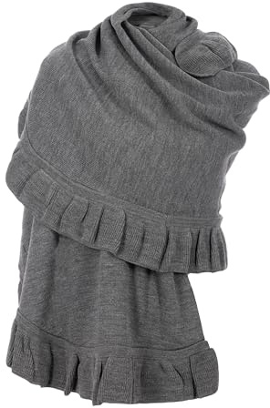 MAPIMANIA - Stola Elegante Donna in Lana, Sciarpa invernale colorato, Scialle Made in Italy, Coprispalle per inverno, Mantella calda