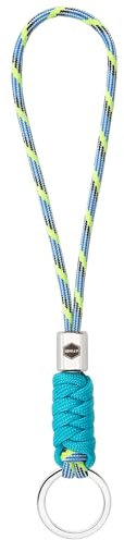 SENLLY Schlüsselanhänger für Schlüssel, Handy, Geldbörse, Geflochtenes Paracord-Design Handgelenk Schlüsselband mit Edelstahl-Hardware