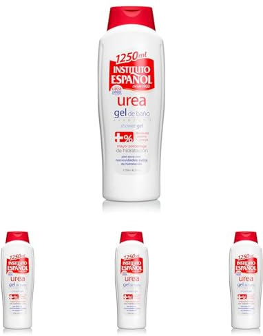 Instituto Español Gel de Baño y Ducha 10% Urea para Piel Seca - 1250 ML (Paquete de 4)