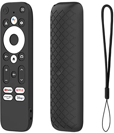 FTRONGRT Hülle Kompatibel mit Mecool KD3 Android TV Stick, Anti-Drop und Anti-Kollision, Flexibles Silikon Fernbedienung Schutzhülle Kompatibel mit Mecool KD3 Android TV Stick. Schwarz