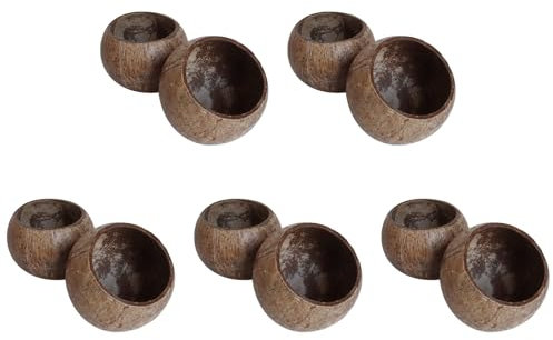 Dxoniislh 10X Puede Verter Vela Cuenco de CáScara de, Cascara de, Cuenco de Madera de, Cuenco de DecoracióN Creativa, Cuenco de Almacenamiento