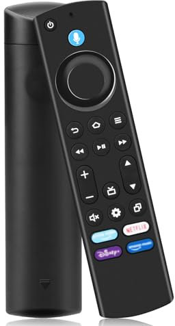 Replacement Voice Remote with Voice Function Fit for AMZ Smart TV Stick(4k, 2nd Gen, 3rd Gen, Life), for AMZ Smart TV Cube(1st Gen, 2nd Gen, 3rd Gen),AMZ/Pioneer/Toshiba Smart TVs/Insignia
