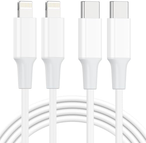 USB C Lightning Kabel, iPhone Ladekabel Original [2Pack 2.8M] Apple MFi Zertifiziert usb c Schnellladekabel iPhone Kabel für iPhone 14 Pro Max Plus/13/12/11/SE/XR/XS/iPad, für USB C Ladegeräte