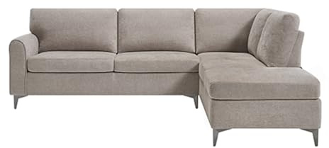 More4Homes Roma 4 Seater Modern Fabric Corner Sofa (Sand)