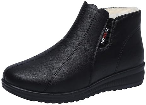 Generisch Chaussures orthopédiques Boots Femme Sneakers Chaussures de sport d'hiver Bottines Confortables Chaussures d'hiver antidérapantes Légères Bottes courtes À enfiler Bottes larges Bottes