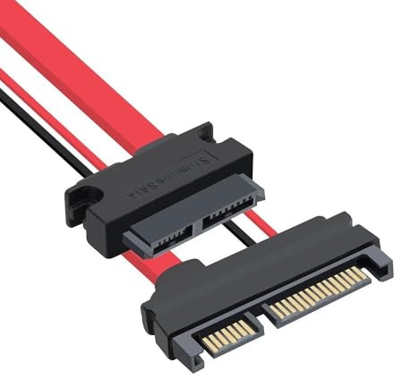 Multibao SATA Cable 22Pin Male to Slimline 7+6Pin 13Pin Female HDD SSD Converter Adapter