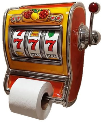 Malloy Slot Machine Toilet Roll Holder Vending Machine Toilet Paper Holder