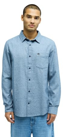 Quiksilver Motherfly Heather - Langärmliges Hemd - L - Blau.