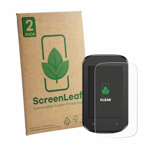 ScreenLeaf 2 Stück Schutzfolie für igpsport BSC100MAX [nachhaltiger Displayschutz, Folie, transparent, kratzfest]