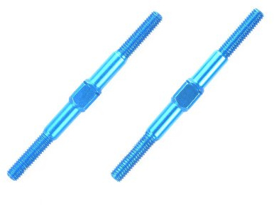 Tamiya 300054250 - Aluminium/Lithium/Rhenium - Gewindestangen, 3 x 42 mm, 2 Stück, blau