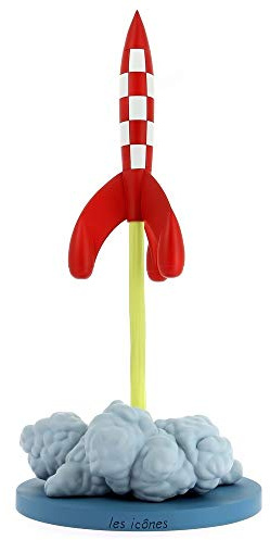 Moulinsart Figur aus Kunstharz, Raketen-Starter-Kollektion, für Erwachsene, Unisex, Rot und Weiß, Einheitsgröße