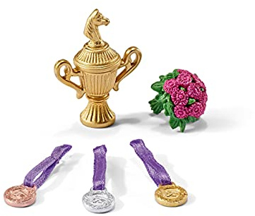 Schleich 42198 Spielfigurenzubehör Siegerset Reiterin, 5 Teile