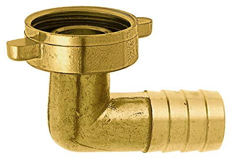 Geka 50/1GWSB Winkelschlauchverschraubung 2/3 90 Grad IG G 1/2 Zoll 13mm aus Messing, Gold, 18 x 8 x 13 cm