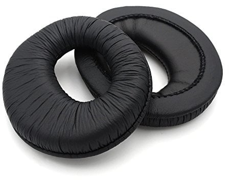 Ersatz Ohrpolster für Sony MDR-RF925RK / RF960RK / RF960R / RF970RK / RF985R / RF985RK / DS6500 Kopfhörer von MMOBIEL - Protein PU Kopfhörer Ohrpolster – Ersatzpolster - Schwarz