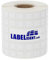 Labelident Thermotransfer Etiketten auf Rolle weiß - 9 x 9 mm - 10.000 Polyester PET Etiketten für Typenschilder, 1 Zoll (25,4 mm), selbstklebend, matt