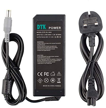 DTK 20V 4.5A 90W Laptop Charger for LENOVO Thinkpad IdeaPad Notebook Computer PC Power Cord Supply Lead AC Adapter t410 t420 t430 x220 series Connector:7.9 x 5.5mm