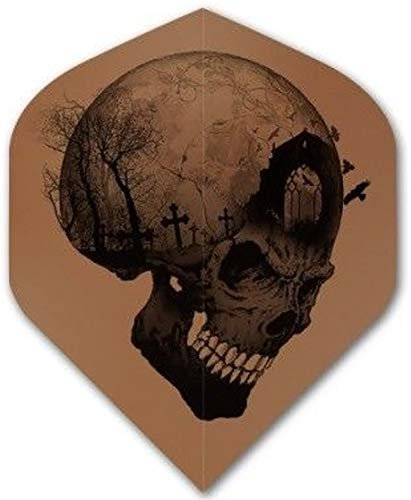 Alchemy Copper Chrome - Skull Grave - Dart Flights - 100 Micron - 1 Set