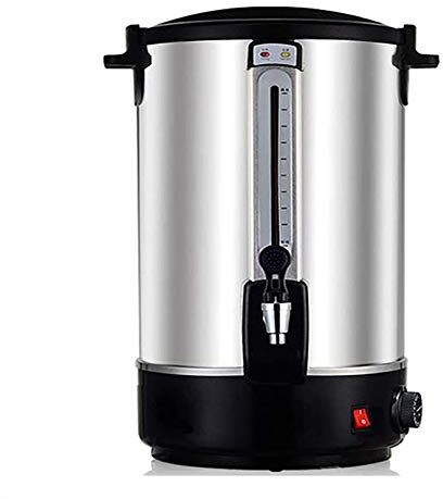 Aprilhp Electric Hot Water Dispenser, Electric Kettles Stainless Steel Commercial Coffee Maker Urn Water Boiler Beverage Warmers with Indicator Light, Adjustable Temperature: 30~110°C,15L/20L