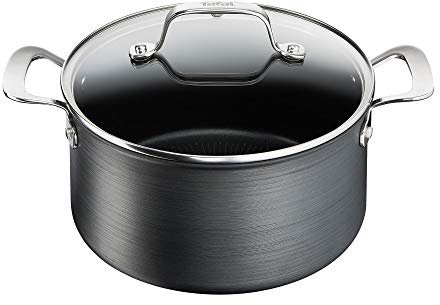 Tefal G2564602 Unlimited Premium - Olla antiadherente de inducción y tapa (24 cm/5,2 L)