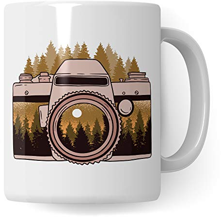 Pagma Druck Kamera Tasse, Geschenke für Fotografen Kaffeebecher, Fotografieren Fotografie Fotograf Objektiv Becher, Geschenkidee Kameramann Kaffeetasse