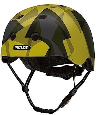 Melon »Bumblebee« Leichter und Cooler Fahrradhelm für Damen, Herren und Kinder mit maximalem Schutz Größe XL-XXL (58–63cm) Gelb Schwarz Mosaik Bunt