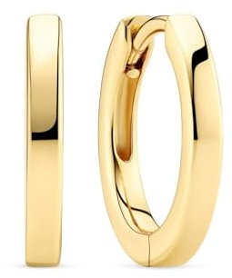 Sif Jakobs Jewellery 32014566 Women's Creole Earrings 925 Silver one size yellow gold X-grande 18kvergoldet