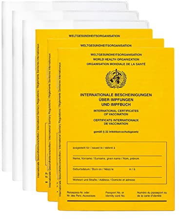 Impfpass Impfausweis mit Hülle Schutzhülle [3 Stück] Impfbuch mit hochwertiger Ausweishülle
