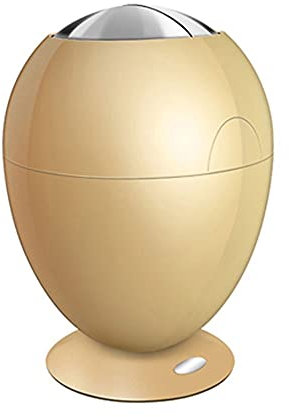 MQQ 6L Trash Can Creative Intelligent Induction Simple Trash Bin Home Living Room Automatic Electric Pedal-free Waste Bin PP Material Rubbish Container (Color : Gold)
