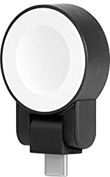 Native Union Watch Puck – Tragbares magnetisches USB-C-Ladegerät für die Apple Watch - MFi kabelloses Ladegerät für alle Apple Watch-Serien - Einstellbarer Winkel & ultrakompakt