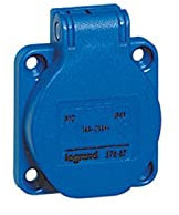 Legrand 057670 Prise de courant Base P/Tableaux 2P+T latérale