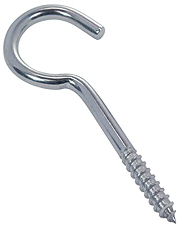 10 Stück Schraubhaken mit Holzgewinde 2,9x40mm